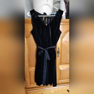 Draper James Black Velvet Dress